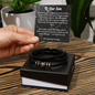 Men’s Love You Forever Bracelet for Son — Emotional Gift from Mom or Grandparents