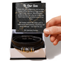 Men’s Love You Forever Bracelet for Son — Emotional Gift from Mom or Grandparents