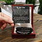 Men’s Love You Forever Bracelet for Son — Emotional Gift from Mom or Grandparents
