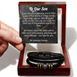 Men’s Love You Forever Bracelet for Son — Emotional Gift from Mom or Grandparents