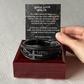 Men’s Cross Leather Bracelet for Son — Meaningful Faith Gift from Mom or Grandparents