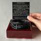 Men's Cross Leather Bracelet Father's Day