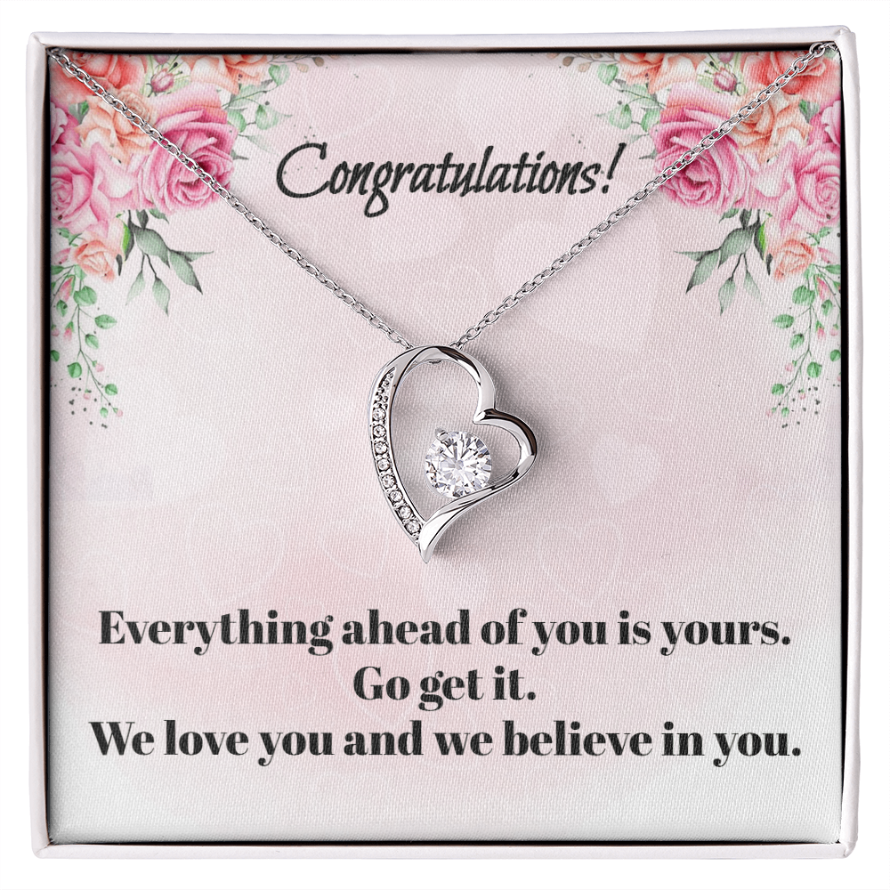 Congratulations on Your Graduation: Love Knot Necklace for Daughter or Granddaughter