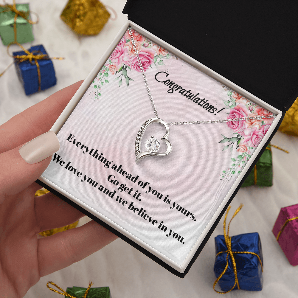 Congratulations on Your Graduation: Love Knot Necklace for Daughter or Granddaughter