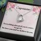 Congratulations on Your Graduation: Love Knot Necklace for Daughter or Granddaughter