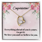 Congratulations on Your Graduation: Love Knot Necklace for Daughter or Granddaughter