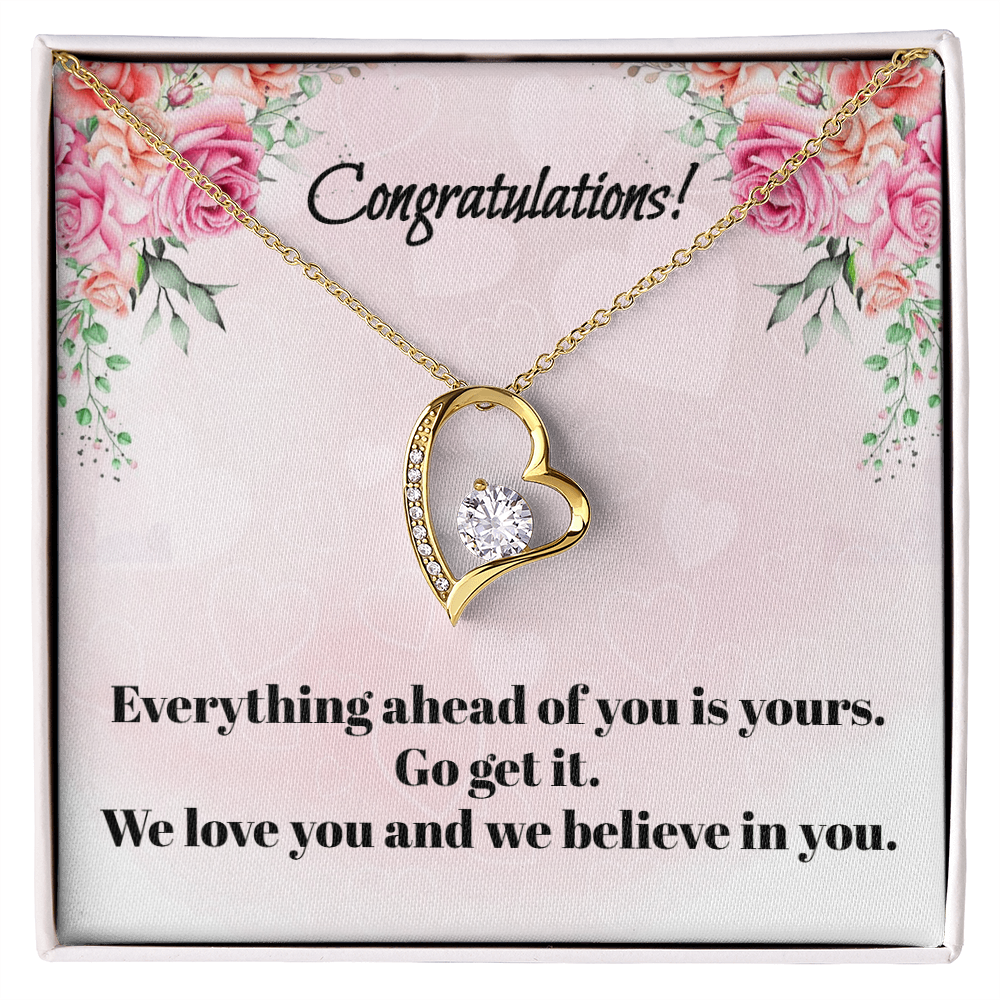 Congratulations on Your Graduation: Love Knot Necklace for Daughter or Granddaughter