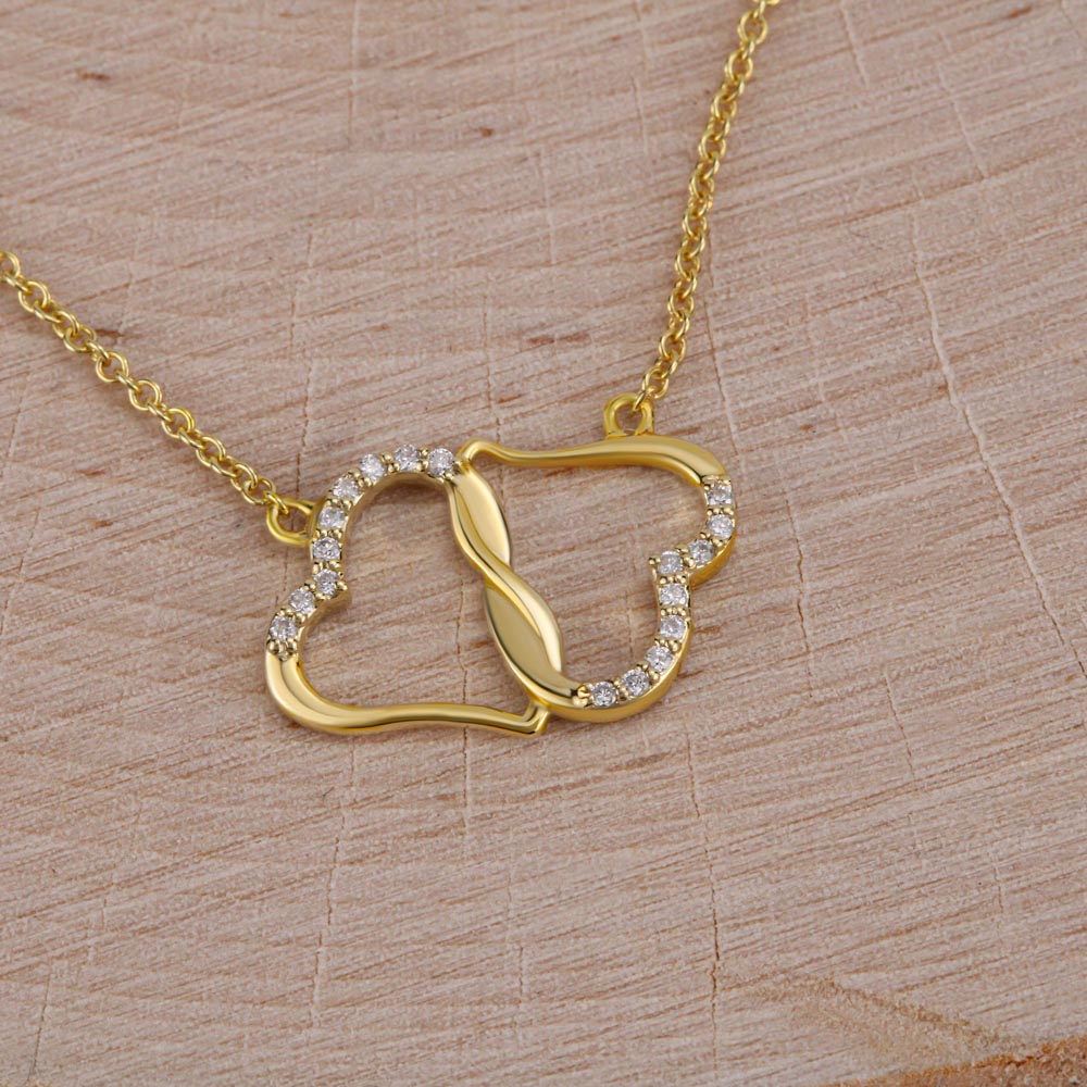 Everlasting Marriage and Love Solid Gold Necklace For Wife
