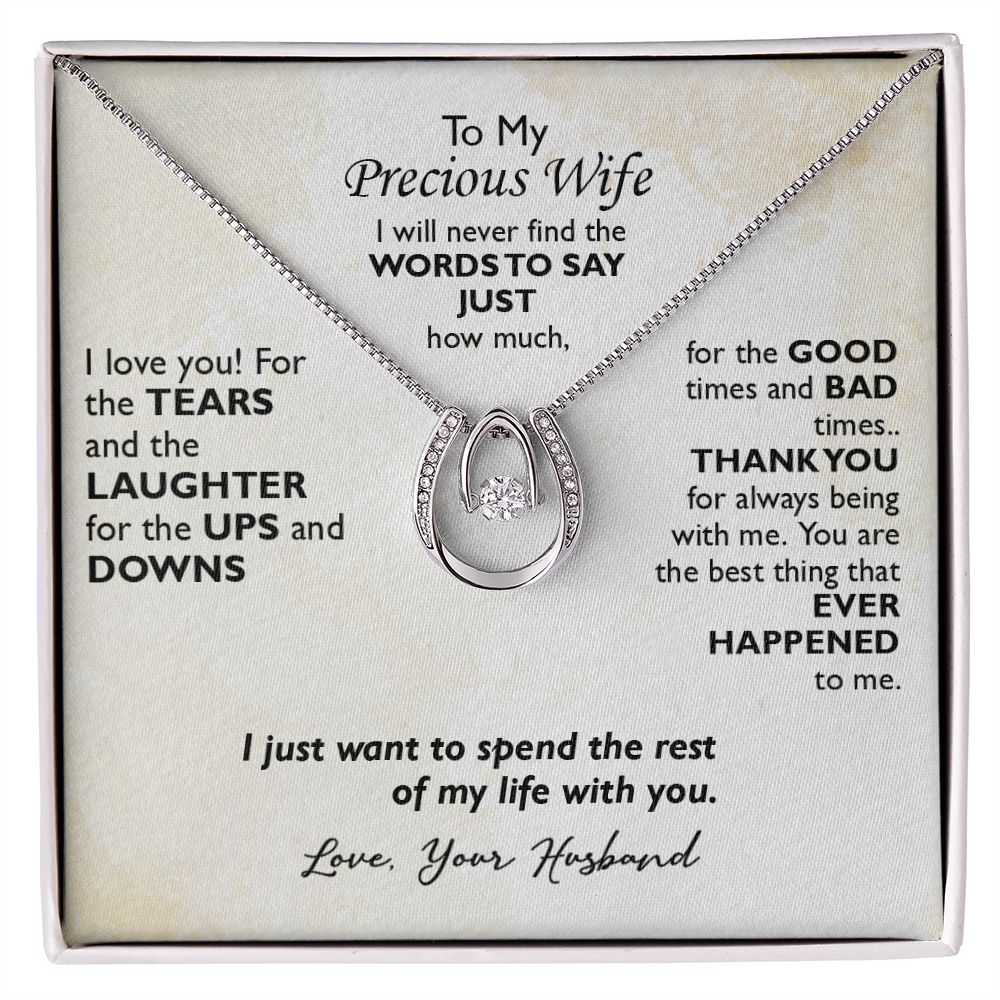 Pendant Necklace for Wife - Love Keepsake with meaningful message card from Jewelry Gifted