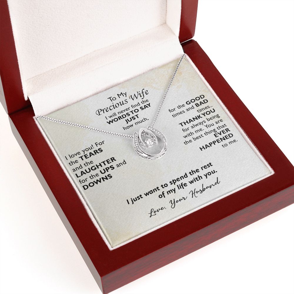 Pendant Necklace for Wife - Love Keepsake with meaningful message card from Jewelry Gifted