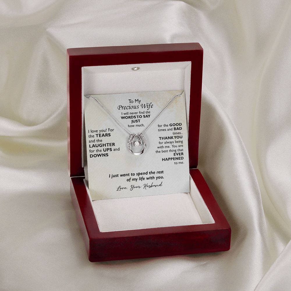 Pendant Necklace for Wife - Love Keepsake with meaningful message card from Jewelry Gifted
