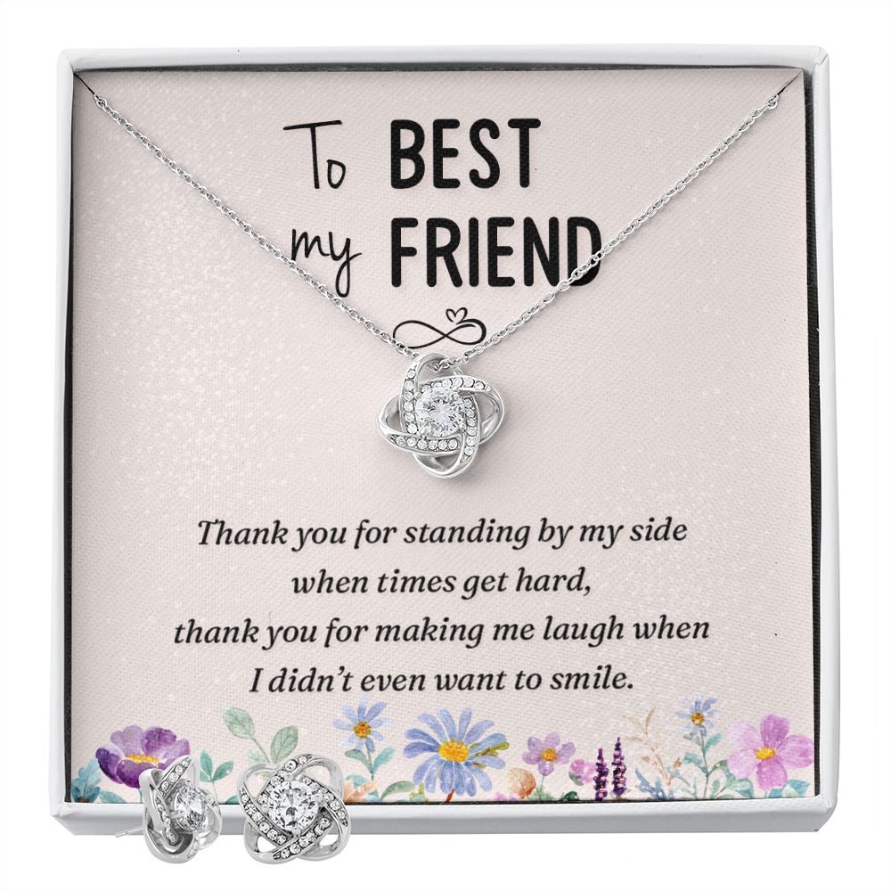 Love Knot Necklace for Best Friend - Special Friend Gift with meaningful message card from Jewelry Gifted