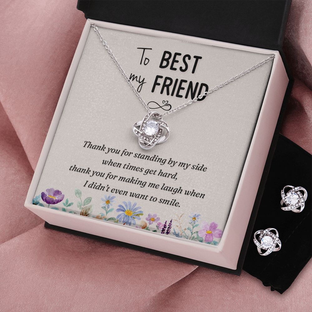 Love Knot Necklace for Best Friend - Special Friend Gift with meaningful message card from Jewelry Gifted