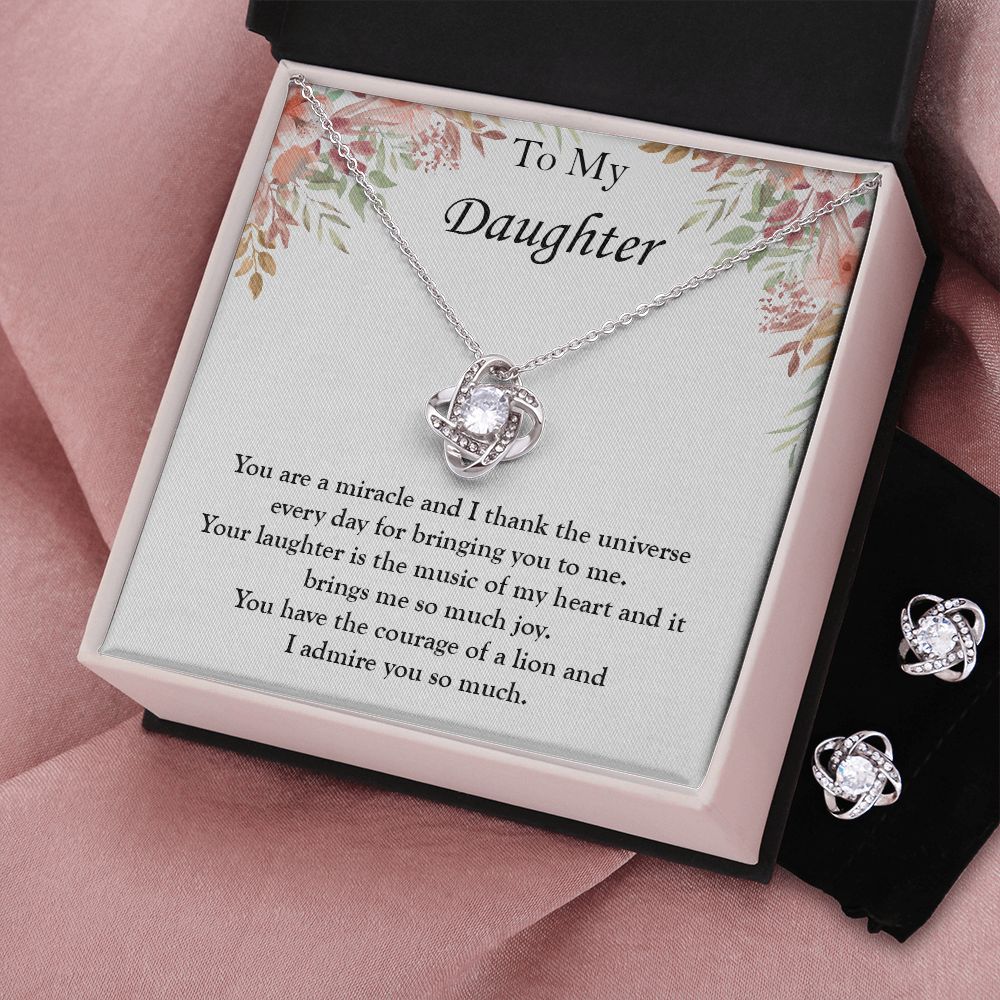 Love Knot Necklace for Daughter - Special Occasion Gift with meaningful message card from Jewelry Gifted