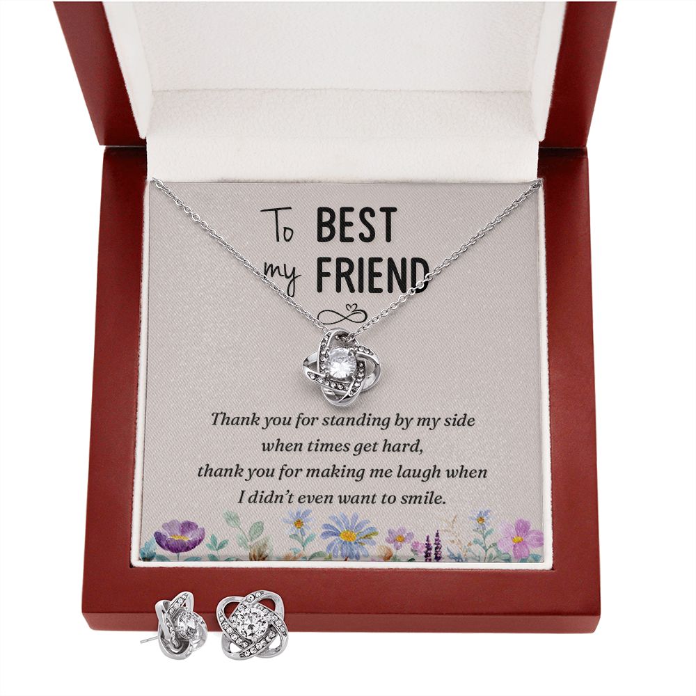 Love Knot Necklace for Best Friend - Special Friend Gift with meaningful message card from Jewelry Gifted