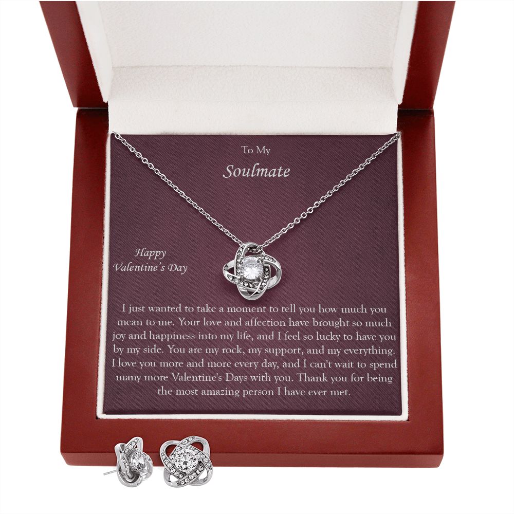 Meaningful Love Knot Necklace for Soulmate with meaningful message card from Jewelry Gifted
