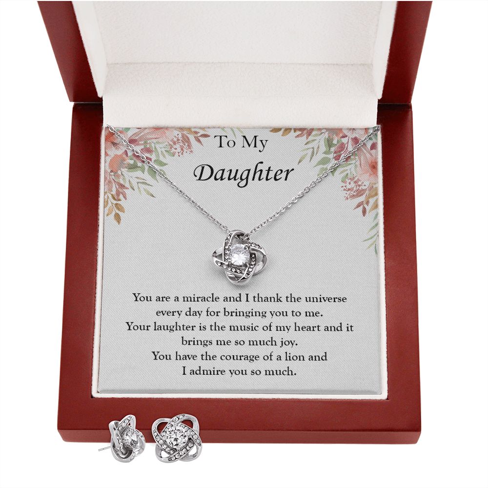 Love Knot Necklace for Daughter - Special Occasion Gift with meaningful message card from Jewelry Gifted