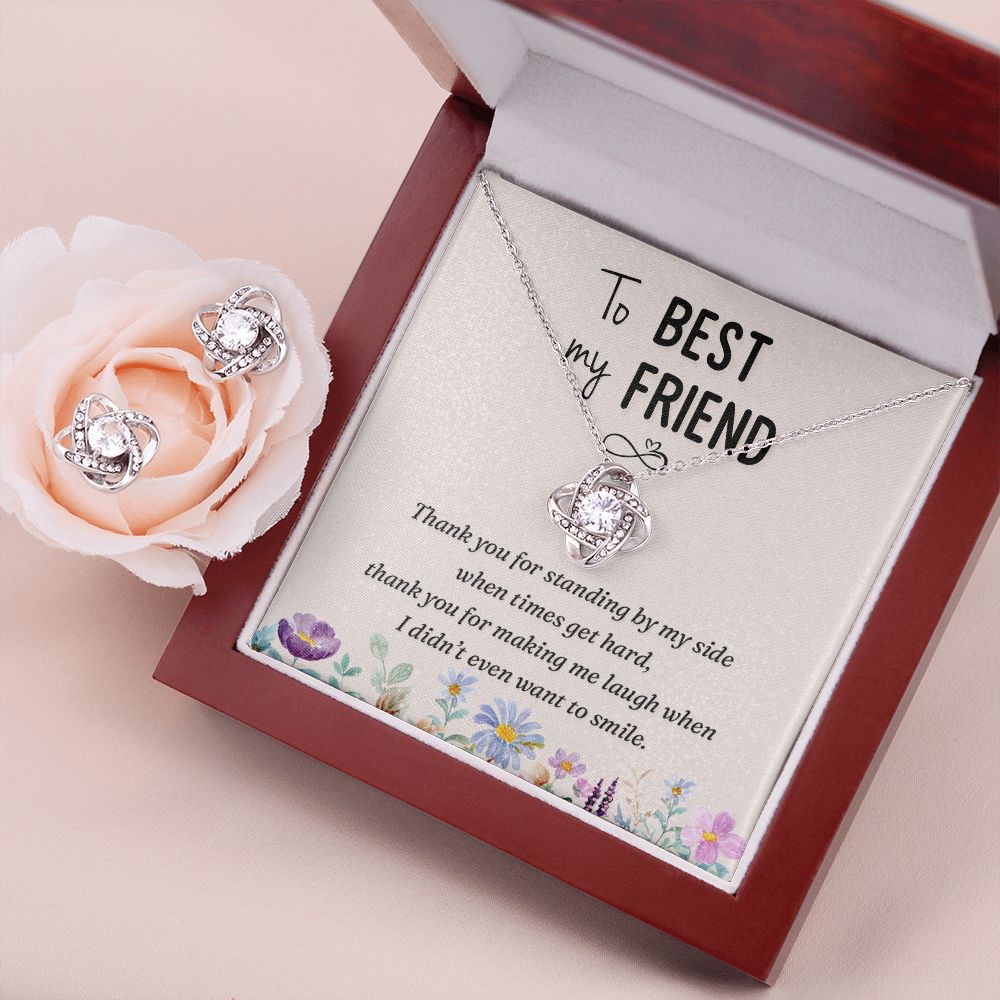 Love Knot Necklace for Best Friend - Special Friend Gift with meaningful message card from Jewelry Gifted