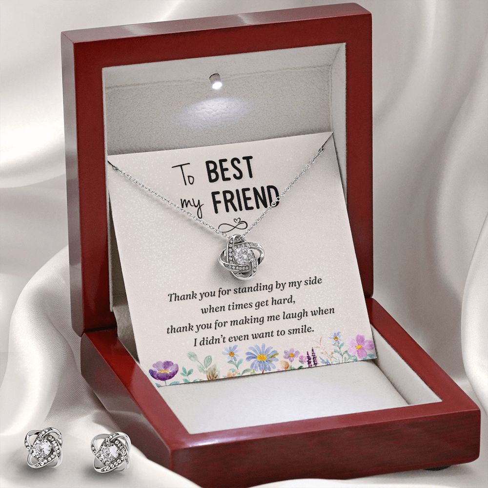Love Knot Necklace for Best Friend - Special Friend Gift with meaningful message card from Jewelry Gifted