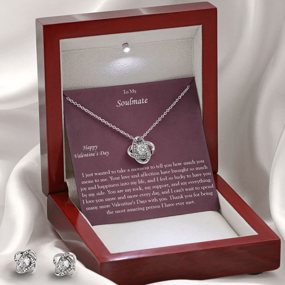 Meaningful Love Knot Necklace for Soulmate with meaningful message card from Jewelry Gifted
