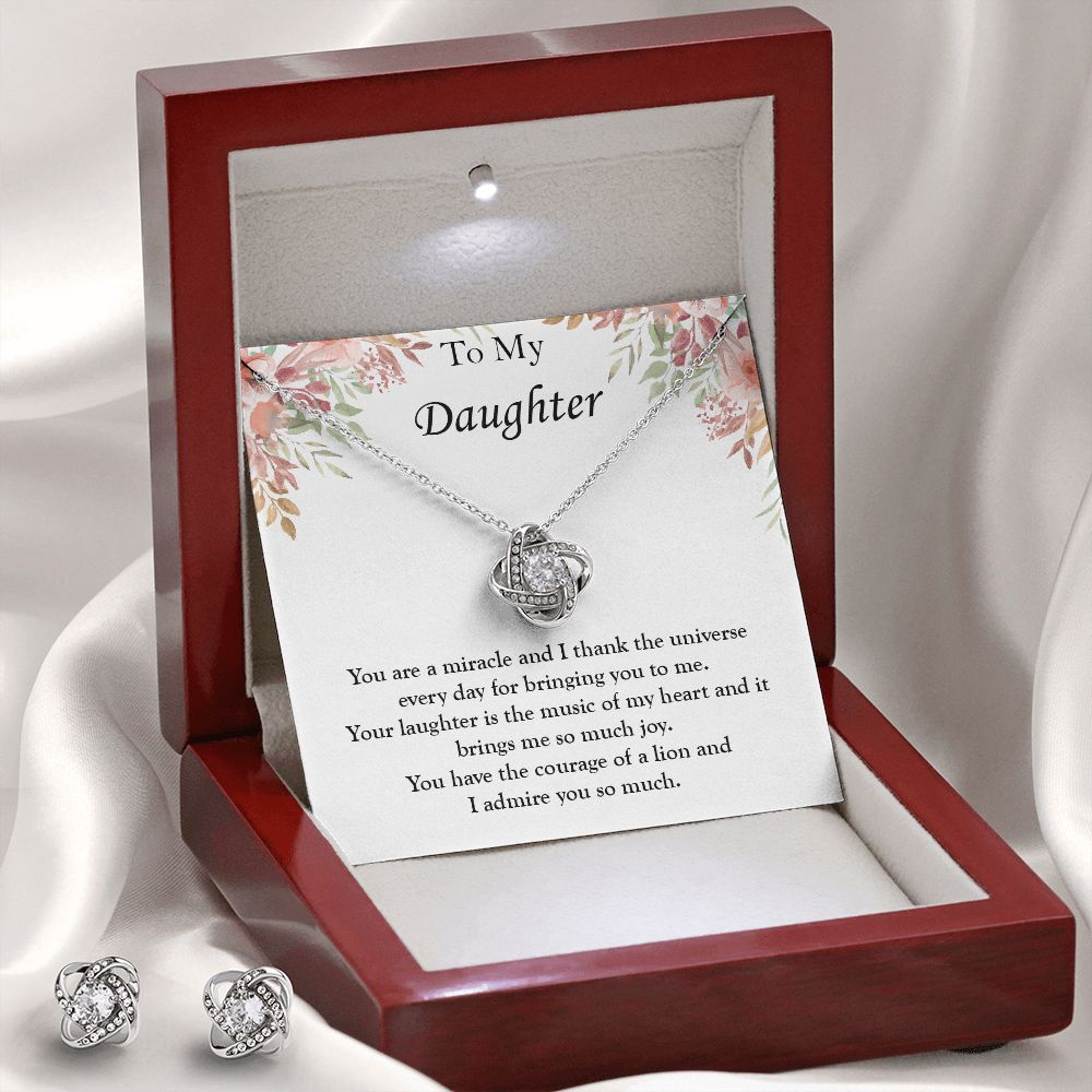 Love Knot Necklace for Daughter - Special Occasion Gift with meaningful message card from Jewelry Gifted
