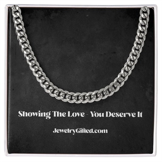Solid Cuban Link Chain Necklace: Ideal Gift For The Man In Your Life