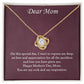Elegant and Timeless: A Mother's Day Love Knot Necklace for the Special Mom in Your Life