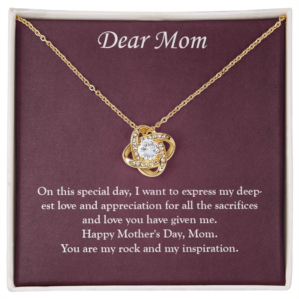 Elegant and Timeless: A Mother's Day Love Knot Necklace for the Special Mom in Your Life