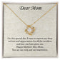 A Treasure for Mom: A Love Knot Necklace for Mother's Day