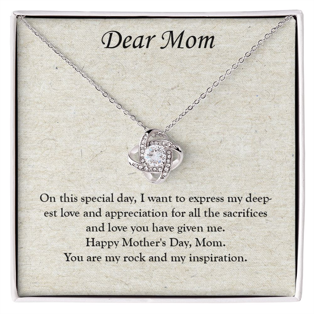 A Treasure for Mom: A Love Knot Necklace for Mother's Day