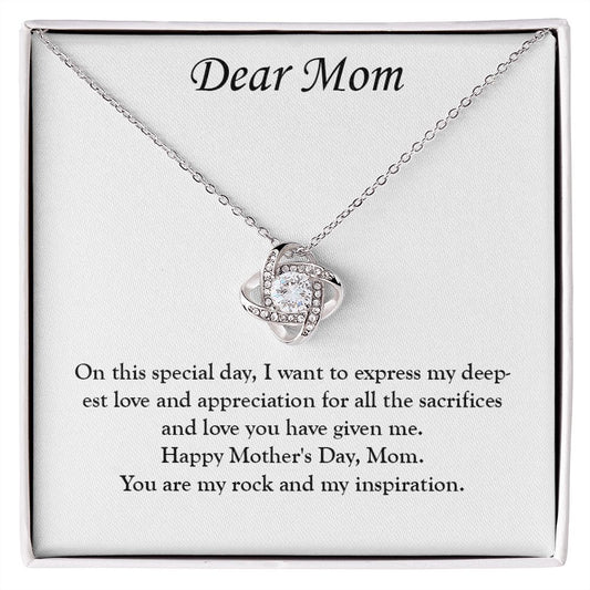 A Special Bond: A Mother's Day Love Knot Necklace for You and Your Mom