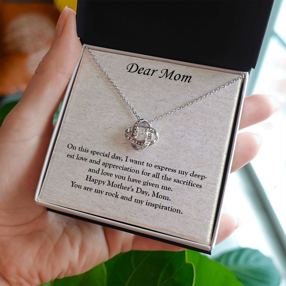 A Treasure for Mom: A Love Knot Necklace for Mother's Day