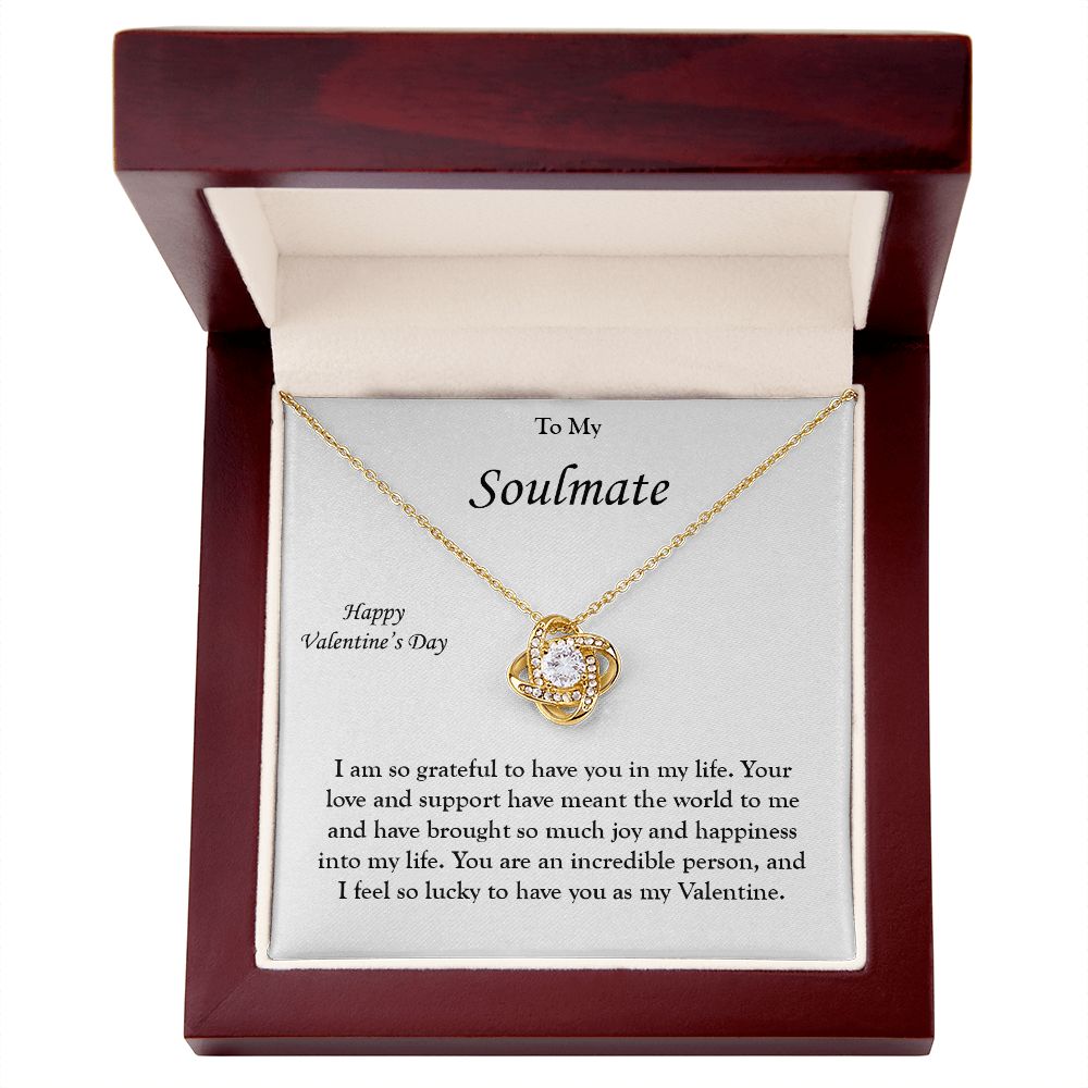 My Soulmate - My Valentine - Love Knot Necklace