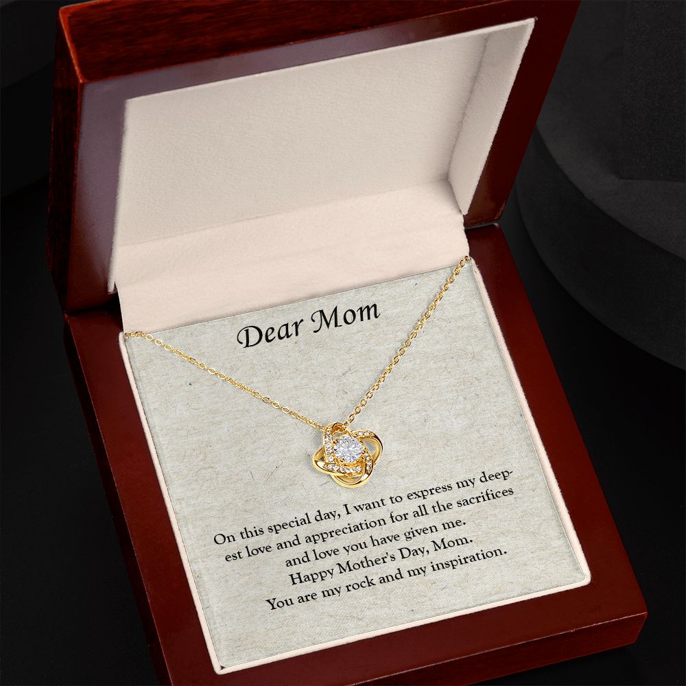 A Treasure for Mom: A Love Knot Necklace for Mother's Day