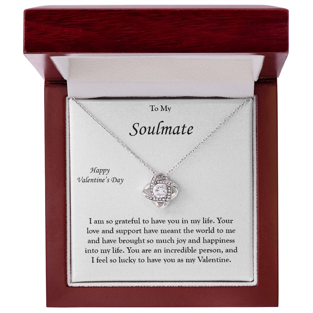 My Soulmate - My Valentine - Love Knot Necklace