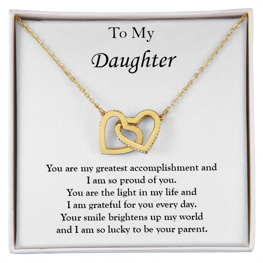 Interlocking Heart Necklace For My Daughter