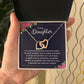 Interlocking Hearts Necklace - Gift For Daughter