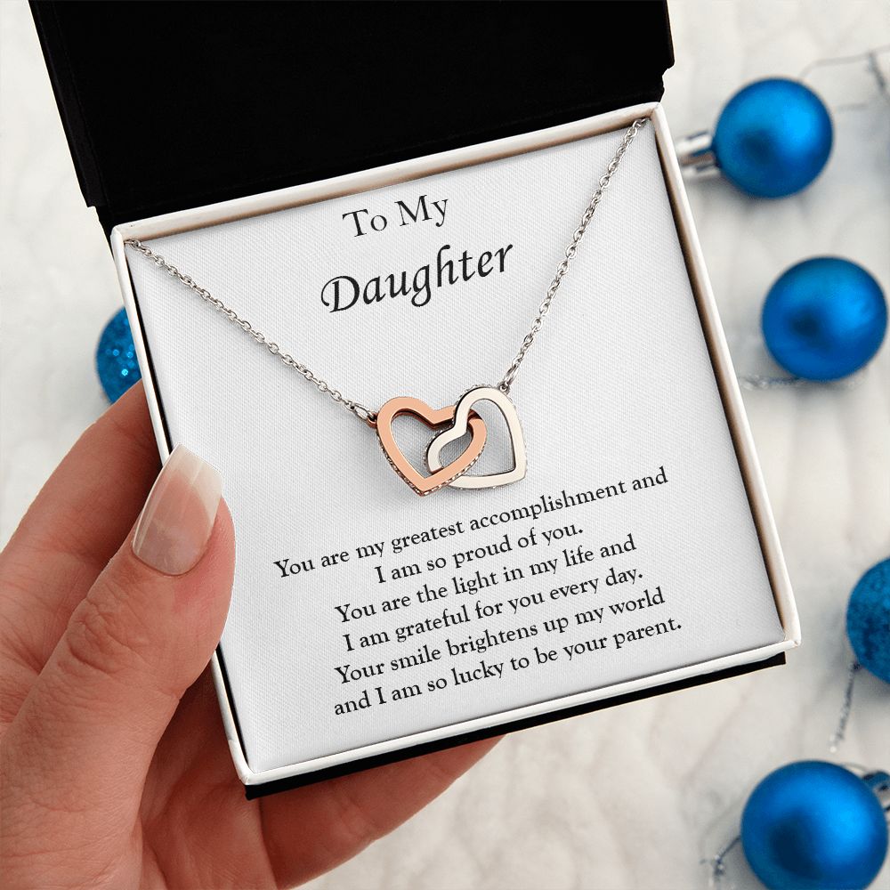 Interlocking Heart Necklace For My Daughter