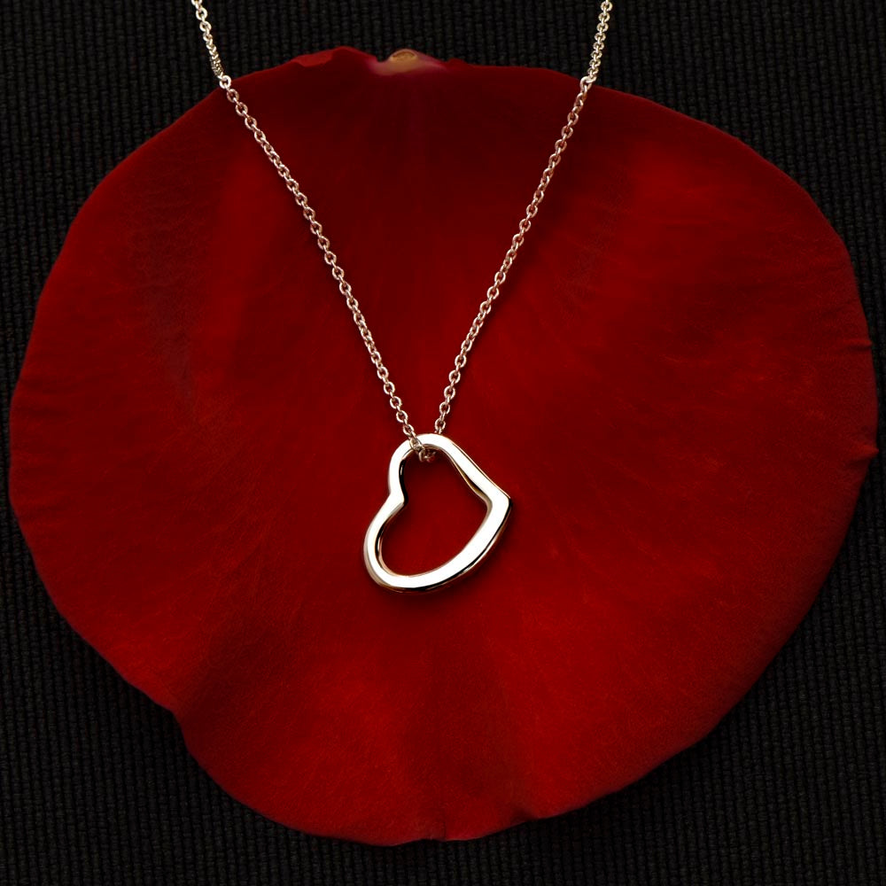 Delicate Heart Necklace - Wife's Birthday