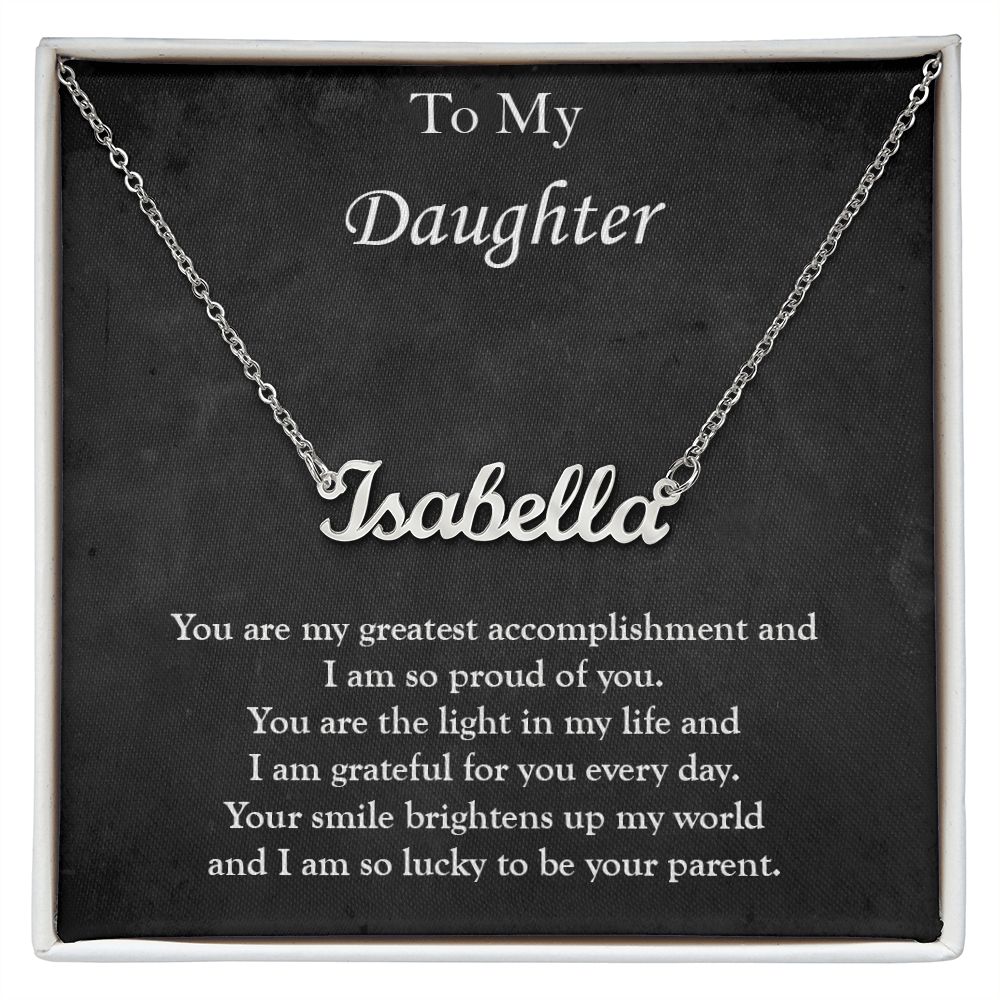 Custom Name Necklace for My Daughter