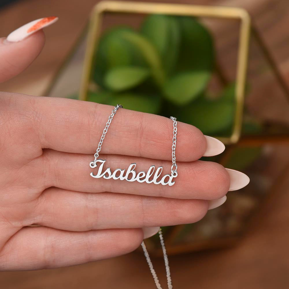 Custom name clearance necklace for him