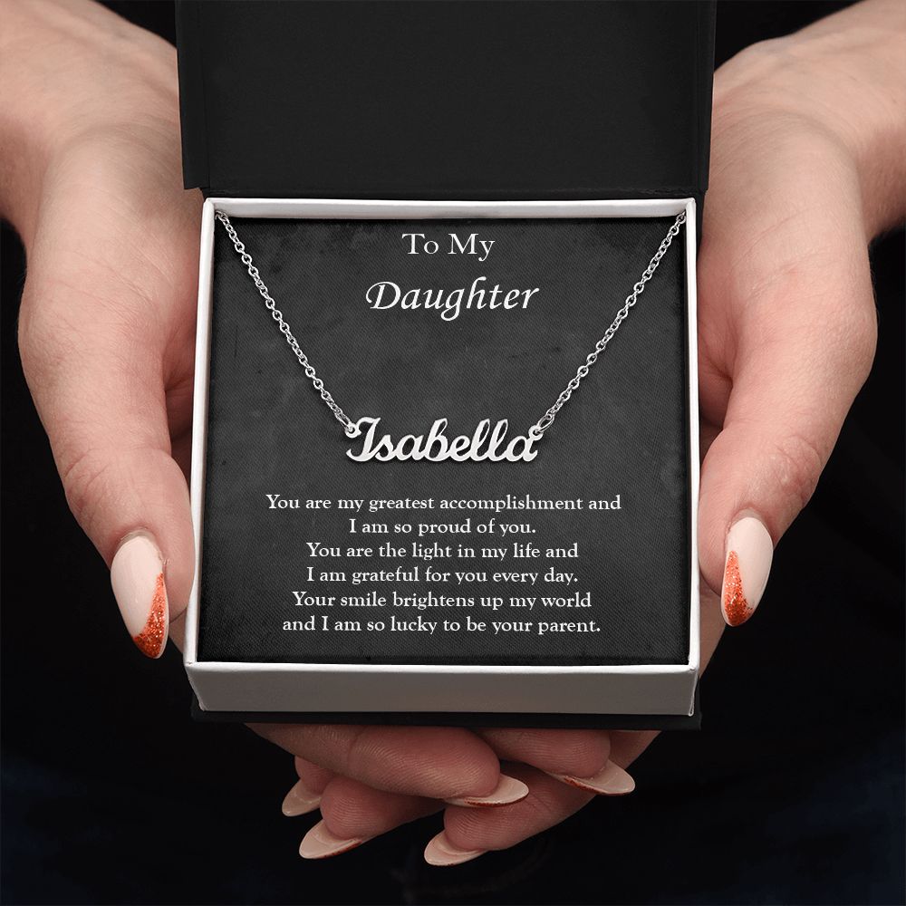 Custom Name Necklace for My Daughter