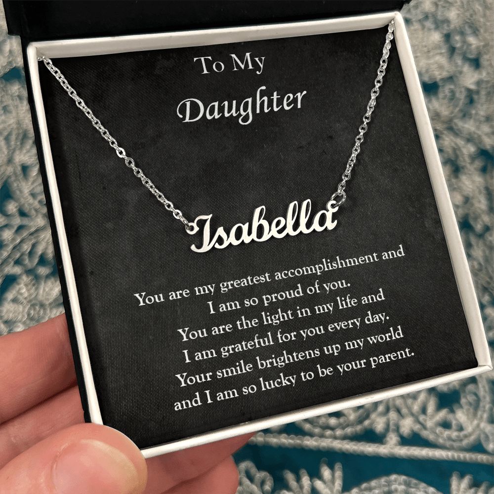 Custom Name Necklace for My Daughter
