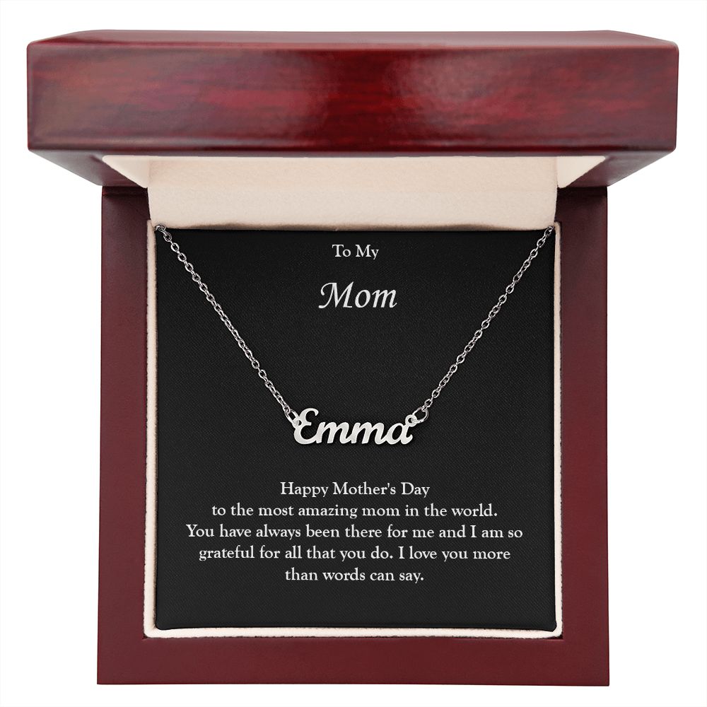 Custom Name Necklace for Mom
